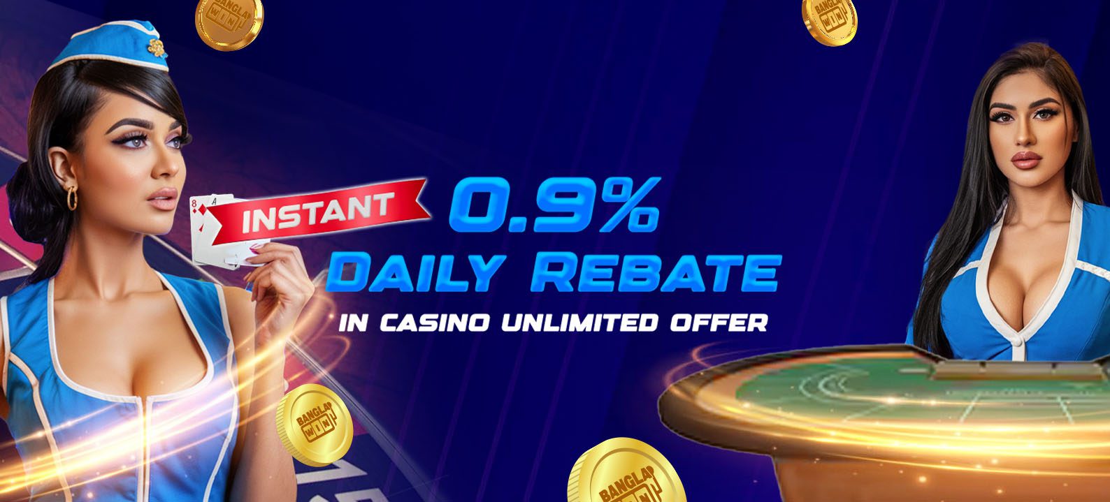 Casino 0.9% Unlimited Daily Rebate