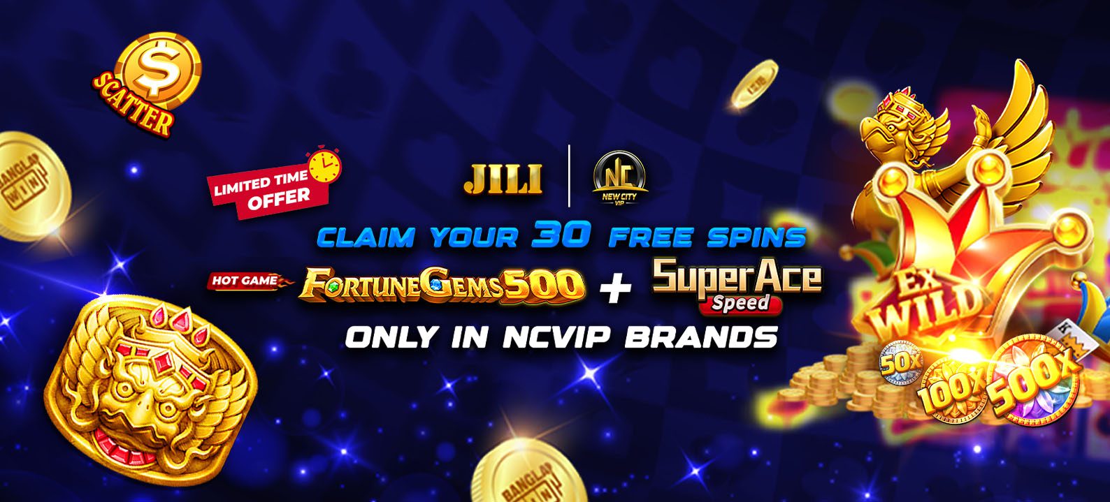 NCVIP Members – Exclusive FREE 30 SPINS