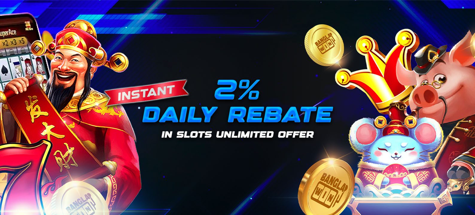 Slots 2% Unlimited Daily Rebate