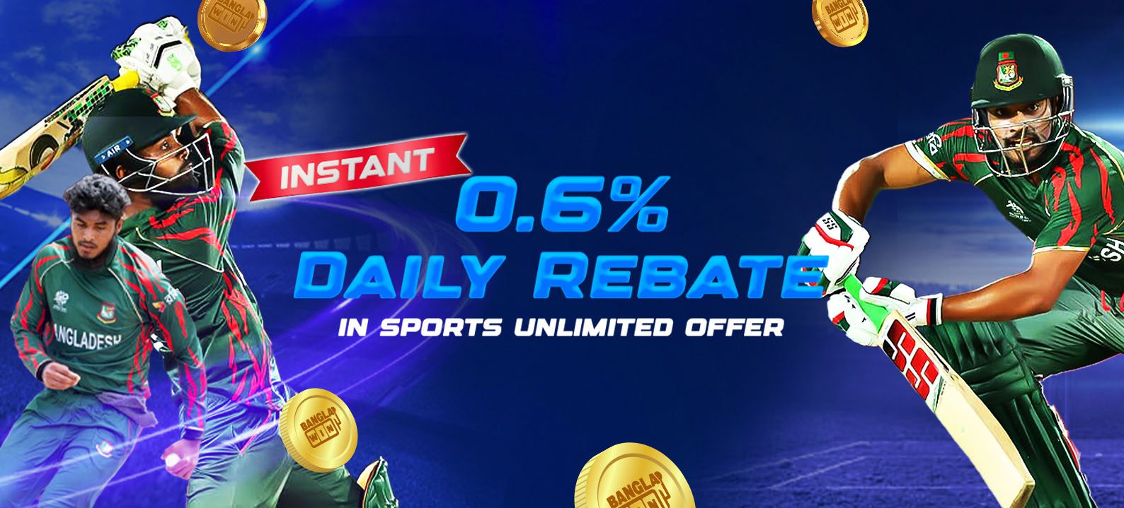Sports 0.6% Unlimited Daily Rebate